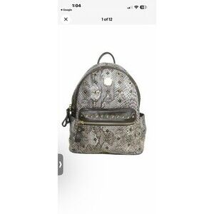 MCM Small Python Stud Armour Backpack